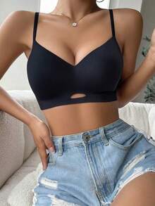 3 peças de sutiãs confortáveis casuais femininos, sutiãs simples que levantam e realçam o busto, roupas íntimas de tecido respirável e amigas da pele para mulheres - Multicolorido - Ver 4