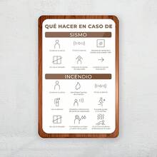 Letrero de Botiquín 20x25cm |   Impresión HD UV en estireno |   Cinta doble cara incluida, instalación fácil y indicador claro para emergencias - Que hacer en caso de Sismo - Ver 7
