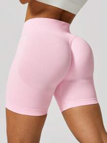 Gym Shorts Woman High Support Fitness Sports Biker Short Workout Scrunch Butt Yoga Seamless Leggings Running Skipping