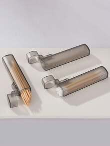 3 piezas Portátil Transparente Plástico Palillo de dientes y Soporte de Hisopo | Bolsa de Almacenamiento de Viaje a Prueba de Fugas con Diseño Cilíndrico de Metal | Organizador de Escritorio Pequeño Adecuado para Camping y Uso al Aire Libre, Almacenamiento Portátil | Minimalista Moderno | Bolsa de Contenedor de Plástico Transparente, Bolsa de Maquillaje, Bolsa de Tocador, Organizador de Escritorio, Bolsa de Cosméticos, Bolsa de Maquillaje, Organizador de Maquillaje, Accesorios de Vanidad, Bolsa de Maquillaje, Bolsa de Maquillaje, Joyero, Bolsa, Soporte para Brochas de Maquillaje, Soporte para Brochas, Organizador de Perfumes, Bolsa, Regalos para Mujeres, Regalos de Navidad, Ideas de Regalo para Mujeres - Multicolor - Ver 5