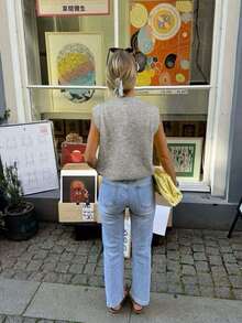 Vivid Style Summer & Autumn New Round Neck Sleeveless Knit Sweater Vest Top, Loose Casual Street Style, Lightweight Sweater Vest For Commuting, Cute Women Top, Suitable For Christmas, New Year