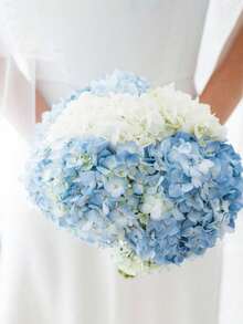 1/3/8PCS Artificial Hydrangea, Fake Hydrangea, Faux Plant, Spring Decoration, High-Quality Artificial Flower For DIY Wedding Bouquets, Parties, Home, Living Room, Kitchen, Garden, Hotel, Office, Study Room, Room Decor, Valentine's Day Gift - Blue - View 2