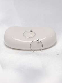 1pc Twisted Nose Ring, 925 Sterling Silver Nose Stud, Cartilage Earring, Body Jewelry, 22G, 8MM