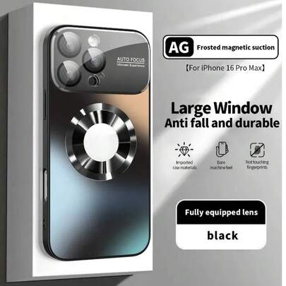 全新奢华磁吸时尚手机壳，钛金配色，兼容 16/15/14/13/12及11 Pro Max Plus机型，支持磁吸无线充电，配备防震玻璃镜头保护膜，春季好礼。