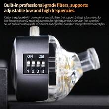 KZ Castor/Castor Pro 入耳式監聽耳機，HiFi 高端低音耳機，進階低音版 Harman 音效，可調音，隔音 IEM，雙動圈有線耳機，2PIN-C 可拆卸線材，適合歌手與音樂家（銀色/黑色） - 銀色 - 查看 10