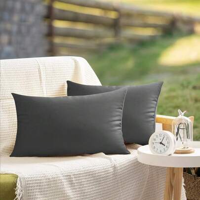 Outdoor Waterproof Throw Pillow Covers 20X20 Set Of 2 Decorative Pink Patio Contemporary Cushion Cases Couch Garden Porch, Outdoor Decoration