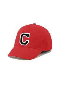 Boné de beisebol ajustável com estampa de letras de A a Z para bebês e meninos, chapéu de sol infantil, unissex para uso casual.