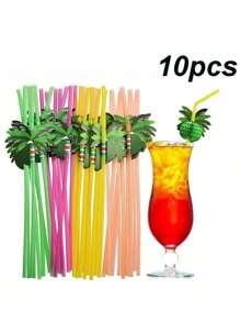 100/200/300pcs Thickened Durable Black Straws, Black Bendable Straws, Length 8.27inch/21cm, Coffee And Stirrers, Drink Accessories, Diameter 0.24inch/0.6cm, Suitable For Kitchen, Bar, Club, Drinks, Milk, Soda Water, Party, Restaurants And Home Use