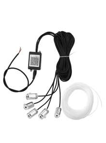 1套6米1拖5 LED汽车内饰氛围灯带APP汽车装饰灯RGB光纤氛围霓虹灯套件