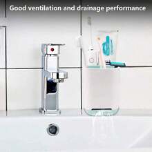 New Electric Toothbrush Storage Rack, Bathroom And Bathroom Razor Storage Rack, Dental Set Desktop Storage Rack, Fashionable Bathroom And Bathroom Supplies Drainage Small Storage Box