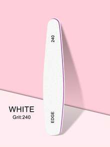 专业指甲锉和抛光块套装，适用于亚克力凝胶指甲和天然指甲，双面砂纸指甲锉和抛光块，可水洗，100/150/180/220/240/280/1000/4000目 - 白色 - 查看 8