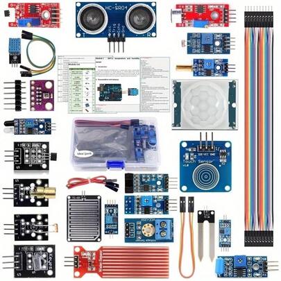 22-In-1 Sensor Module Kit For Robot Sensors Learning Starter Kit