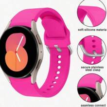 透气柔软硅胶运动表带兼容三星 Galaxy Watch 6/5/4 40mm 44mm/5 Pro 45mm/Galaxy Active 2/Galaxy Watch 3/Watch 4 Classic 42mm 46mm Watch 6 47mm 43mm，20mm 替换表带适用于女士男士兼容华为 Honor Garmin Amazfit 表带