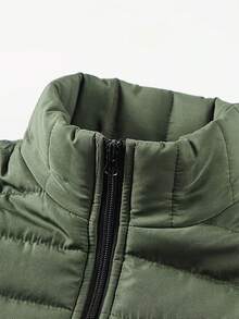 Gilet spesso da uomo per attività all'aperto, giacca smanicata casual con collo alto, per primavera e autunno