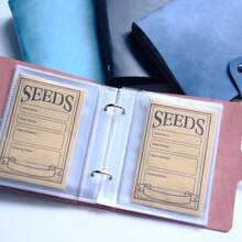 2 孔 5 英寸 PU 皮革活页夹（包含 25 个内页 + 50 个种子信封） - 彩色 - 查看 2