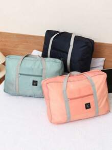 1 Foldable Large-Capacity Travel Organizer Bag, Unise-Friendly Clothing Packaging Bag, Luggage Bag, Women's Waterproof Travel Bag, Luggage Bag, Overnight Bag, Carrying Bag, Handbag, Fitness Bag, Work And School Supplies, School Supplies, Student Return To School Handbag, Handbag, Weekend Bag, Handbag, Vacation Handbag, Outdoor Business Holiday, Hospital Unise-Friendly Relocation And Moving Luggage Bag, Festival Gift Large-Capacity Storage Bag