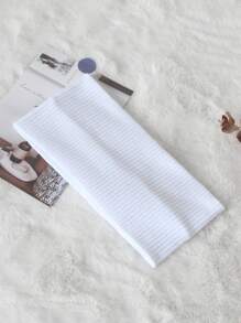 Diadema a rayas de color liso para mujer (1 pieza), versátil para lavarse la cara, maquillarse, hacer deporte, usar a diario, como accesorio para el cabello, ideal para otoño, viajes y como detalle para rellenar calcetines navideños.