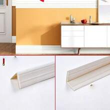 1 Roll 14cm X 2.3 Meters Self-Adhesive Flexible Foam Decorative Trim, Peel And Stick Baseboard Molding, 3D Decorative Wall Line Wall Paper Border, Suitable For Floor And Wall - Multicolor - View 18