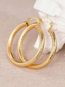 1 Pair Luxury Hoop Earrings For Women For Party Engagement Anniversary Jewelry Valentine's Day Gift