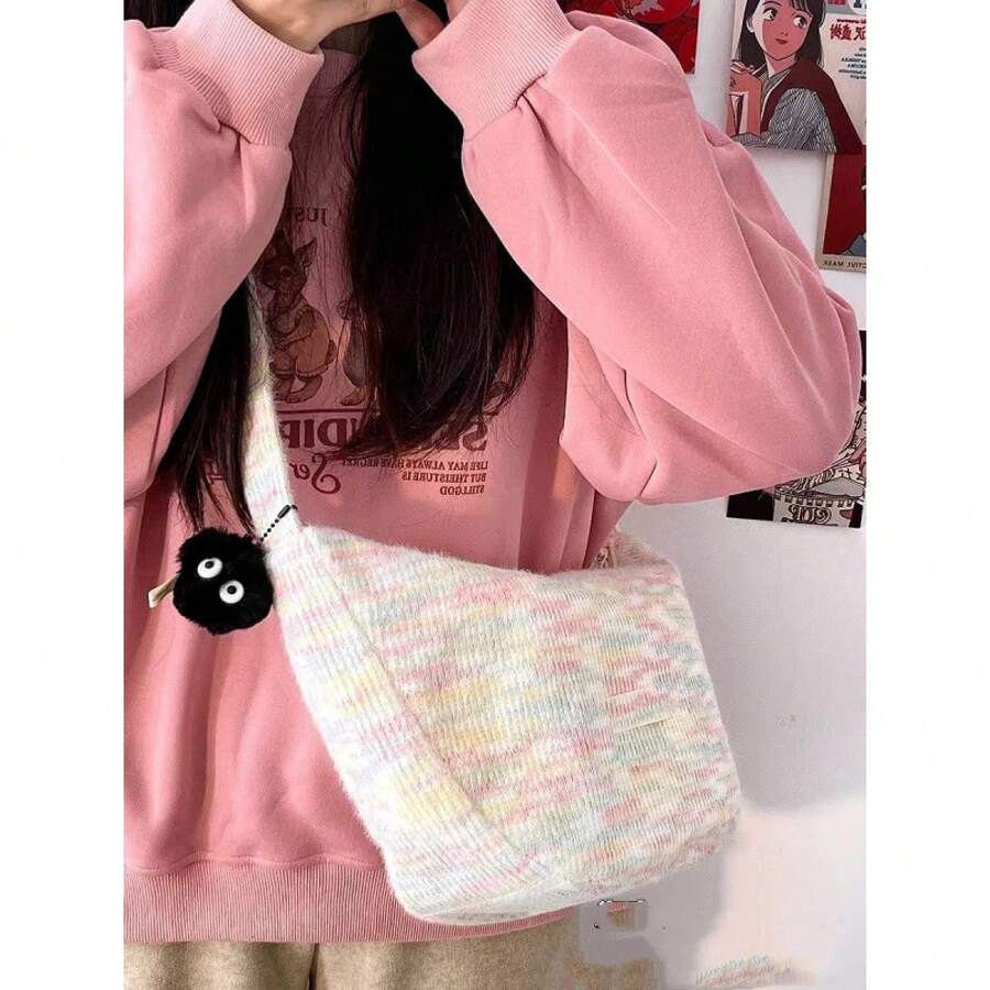 Women Crossbody - Yellow [black Hair Ball] - View 1