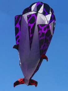 1 pezzo Delfino, balena, orca gonfiabile morbido e senza ossa, con bobina da 50 m e coda, adatto per attività all'aperto. Un regalo perfetto per amici e familiari durante le vacanze.