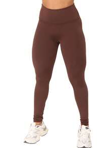 Black/Blue Flannel Leggings - Comfort And Style - Rust Brown - View 1