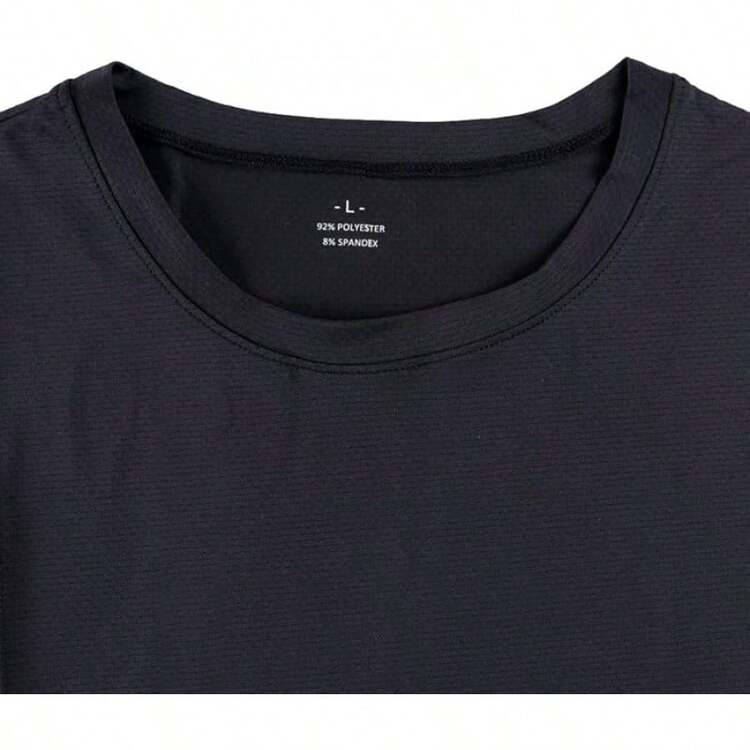 Men's Sleeveless Muscle Stringer Tank Top Cut Open Gym Training Bodybuilding Vest Shirts-2025 - 黑色 - 查看 8