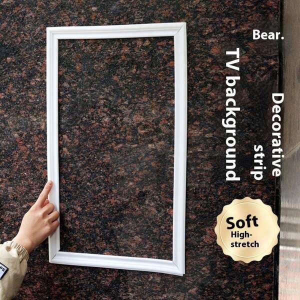 5m Nuevo ribete decorativo autoadhesivo estilo europeo para zócalo, fondo de TV, marco de pared, ribete suave y autoadhesivo