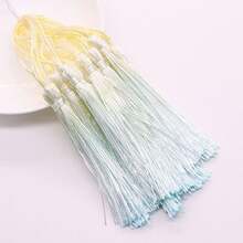 10 件渐变流苏吊绳涤纶丝流苏吊坠适用于手工珠宝制作配件 DIY 工艺品、学校用品、返校 - 彩色 - 查看 23