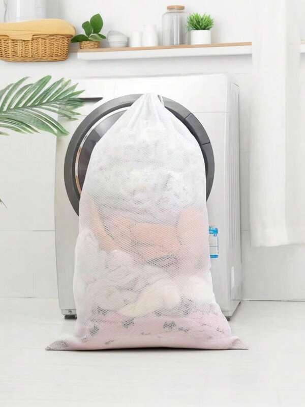Extra Large Drawstring Drawstring Laundry Bag, Fine Mesh Laundry Protection Bag, Curtain And Blanket Special