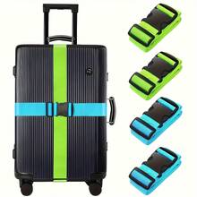 2/4 件行李带，旅行行李箱捆绑带，交叉打包带加厚捆绑带，适用于旅行收纳袋、化妆包、化妆包、度假收纳包、大容量化妆品收纳盒、化妆盒，可装口红、刷子、护肤品、手机、硬币、小物件，适用于家居、礼品、度假和节日万圣节圣诞节多功能用途 - 彩色 - 查看 8