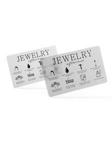 50Pcs Jewelry Care Card , Jewelry Care Instructions Card, Thank You Card, Jewelry Packaging Insert PVC Cards, Waterproof (8.5*5.4cm) Back To School