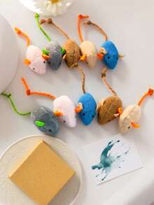 1pc Realistic Mouse Cat Toy, Self-Entertainment Plaything