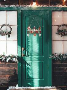 1/3PCS Wooden Christmas Plaque Hanging Doorplate For Christmas Wedding Party Wall Home Decoration Christmas Decorations Room Decor Winter Christmas Decorations Home Christmas Gifts Christmas Decor