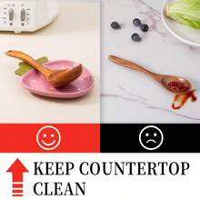 1pc Ceramic Spoon Rest For Stove Top, Cute Strawberry Spoon Rest Cooking Spoon Holder For Kitchen Counter, Utensil Rest Spatula Rest Ladle Holder Tong Rest, Gift For Cooking Housewarming Wedding - Multicolor - View 4