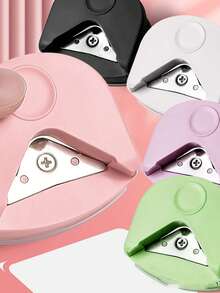 1pc R4 Corner Punch, Portable Paper Trimmer And Cutter, Suitable For DIY Card, Photo Cutting, Scrapbooking, R4 Corner Rounding, Card Paper Photo Rounding, Plastic Film Rounding, Card Straight And Sharp Angle Cutting - Multicolor - View 9