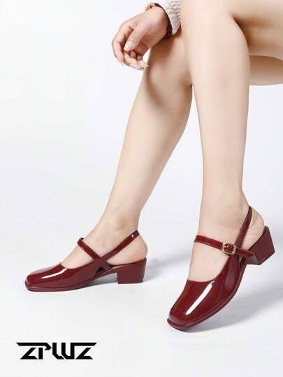 2025 Women's Fashion Light Gold Mirror Metallic Mary Jane Shoes, Suitable For Spring Commuting, Dating, Party, Vacation, Simple Lace-Up Flat Sandals; New Crystal Dating High-End Fashion Solid Color High Heel Sandals, Plus Size Women Shoes