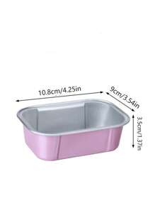 Thickened Aluminum Foil Box, Baking Aluminum Foil Paper Box, Air Fryer Tin Foil, Aluminum Foil Bowl, Pudding Cup, Oven, Basque - Metal Foil Paper Cupcake Liner, Suitable For Cheesecakes And Party Use. - Multicolor - View 15