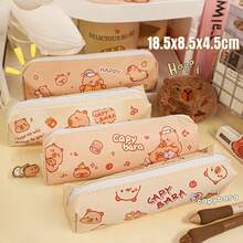 Capybara Pattern Transparent Pencil Case, Student Stationery Storage Bag,Back To School,School Supplies,Pencil Pouch,School Bag - Multicolor - View 16