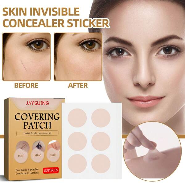 Skin Invisible Concealer Patch, Waterproof Skin Color Concealer Sticker For Scars, Tattoos, Acne Marks