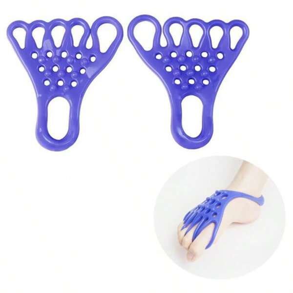 Yoga Toe Stretcher Heel Foot Stretch Gel Band 5 Toes Separator Spacer Corrector Spreader Straightener For Fitness Bunion Relief Overlapping Hammer Toes Hallux Valgus Bunionette Relief