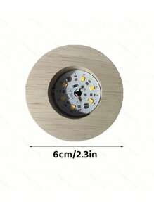 1PC Wooden Switch Lamp Base LED USB, Natural Wood, On-Off Control, LED Compatible, USB Powered, Decorative, Sturdy.