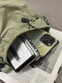 女士斜挎水桶包，全新简约百搭设计，时尚小巧，适合外出旅行，可装手机、钥匙、水瓶，度假必备 - 彩色 - 查看 9