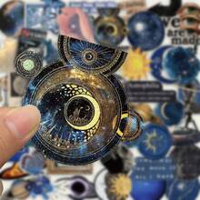 SCXXBSW 50pcs Cosmic Celestial Bodies Sticker DIY Decorative Luggage Guitar Notebook Waterproof Creative Fun Cartoon Stickers - Multicolor - View 5