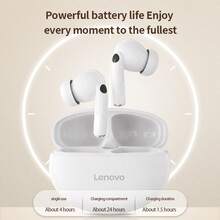 Lenovo EA230P True Wireless Bluetooth Earbuds, Bluetooth 5.4, Leather Design, Smart Call Noise Cancellation With Microphone, Long Battery Life, Suitable For Sports, Gaming And Office Use, In-Ear Headphones - one-size - View 5
