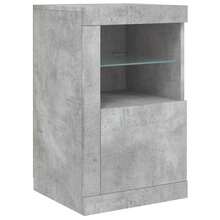 Sideboard mit -Leuchten Betongrau 123x37x67 cm