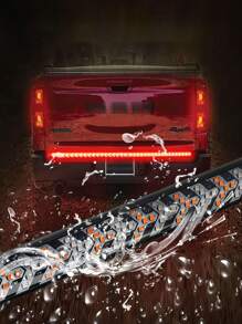 47/60 英寸 Arrow LED 尾门灯条 12V 灵活切换红琥珀黄顺序转向信号灯、红色刹车灯、行驶尾灯套件，适用于皮卡拖车房车厢式货车