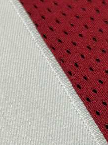 Men's Baseball Jersey 14 Red Button-Down Embroidered Sports T-Shirt Gym Clothes Men Basic T Shirt - 紅色 - 查看 6