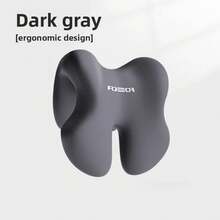 Almohada de soporte para la cabeza de silla de oficina de espuma viscoelástica para sillas de computadora, reposacabezas ajustable, almohada para siesta para dormir y trabajar, extraíble - Negro - Ver 5