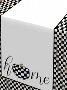 Made In Turkey - Elegant Table Runner 40x140 Cm – Modern Dining Table Decoration - Black and White - View 2